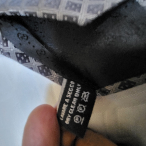 Gucci Gray Patterned Men's Tie - Picture 5 of 6